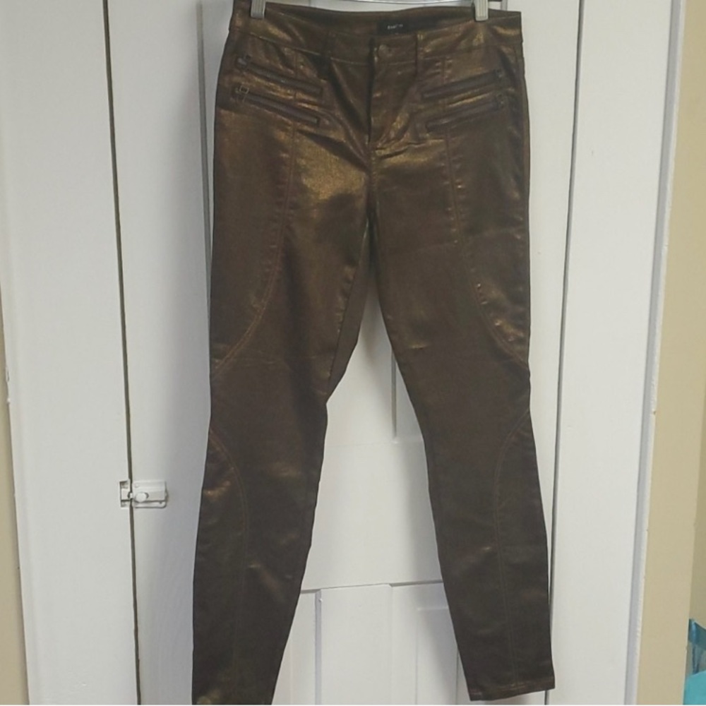 Bebe copper stretch jegging